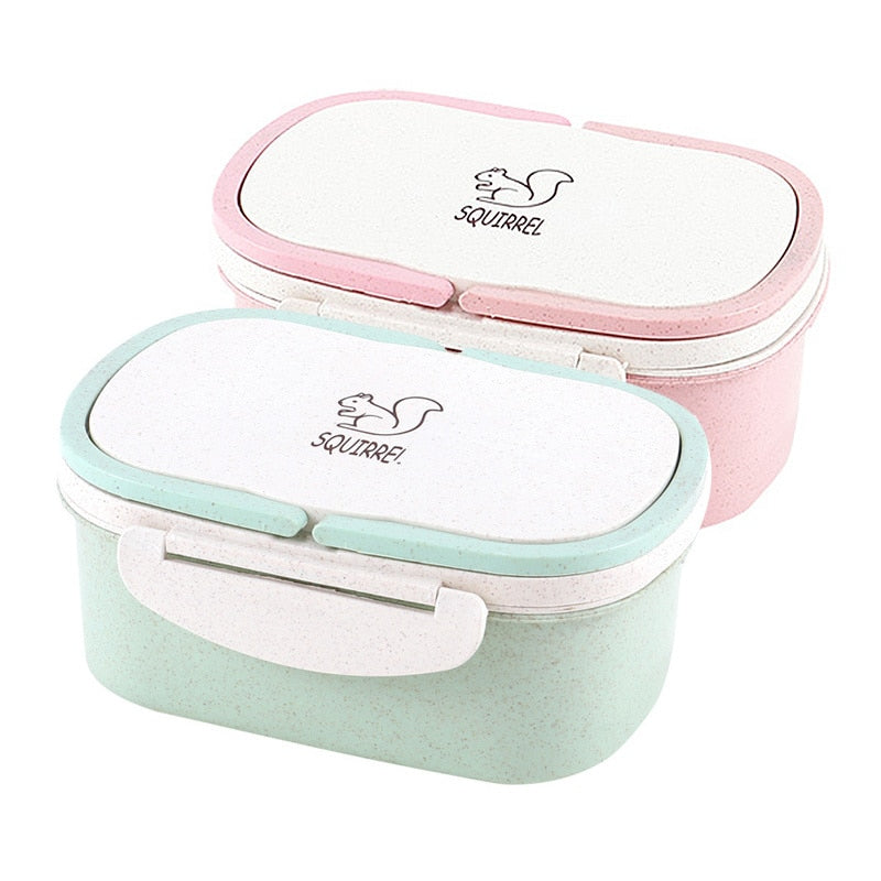 Two-Layer Bento Lunch Box for Neat, Compact Meal Prep