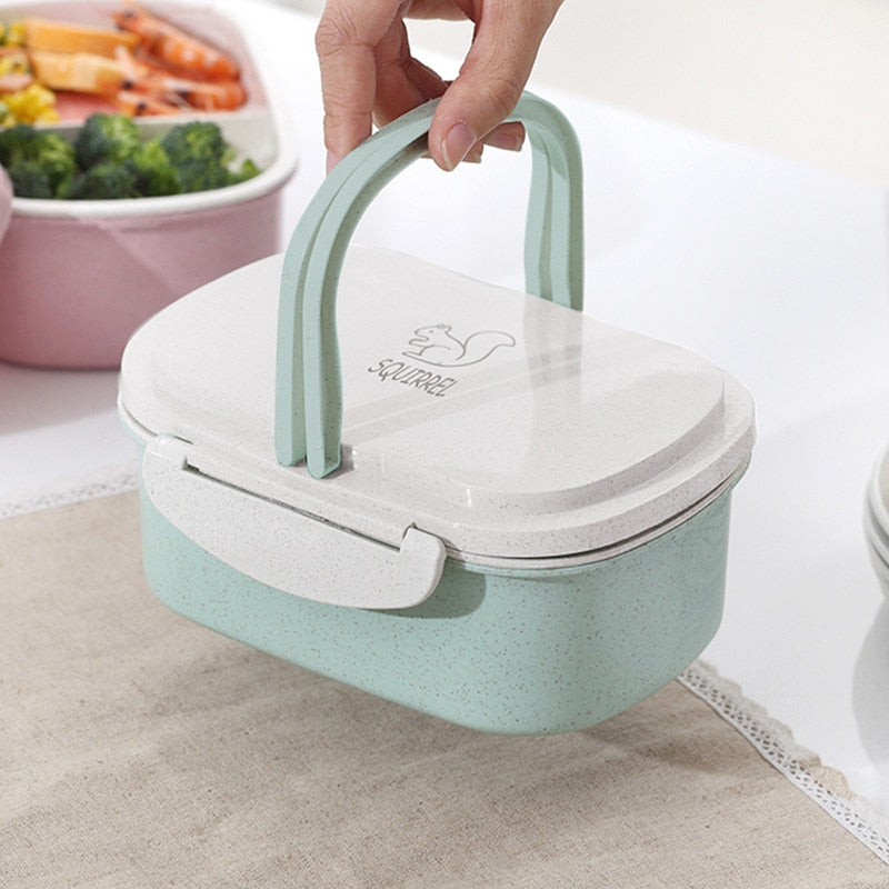 Two-Layer Bento Lunch Box for Neat, Compact Meal Prep