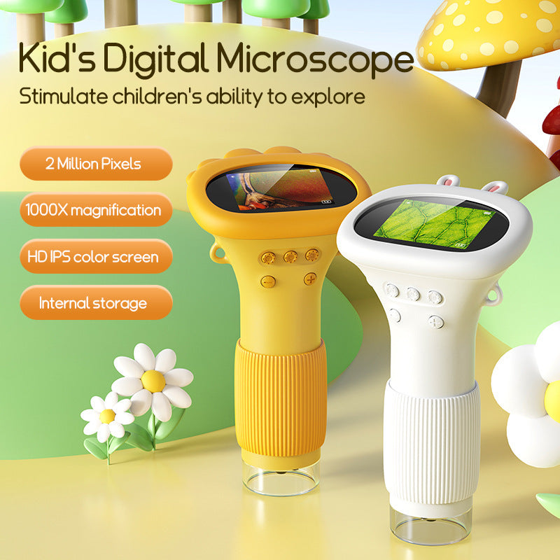 Kids Handheld Microscope for 1000X Science Discovery
