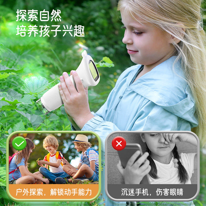 Kids Handheld Microscope for 1000X Science Discovery