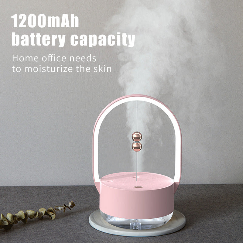 Desktop Humidifier Night Light with Floating Magnetic Balls