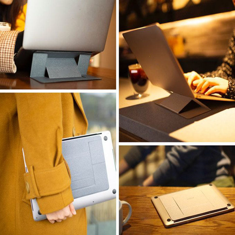 Ultra-Thin Portable Laptop Stand for Desk and Cafe Use