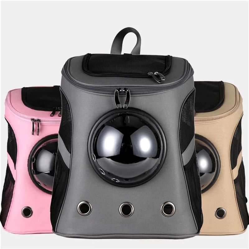 Large Pet Carrier Backpack With Panoramic Bubble Window