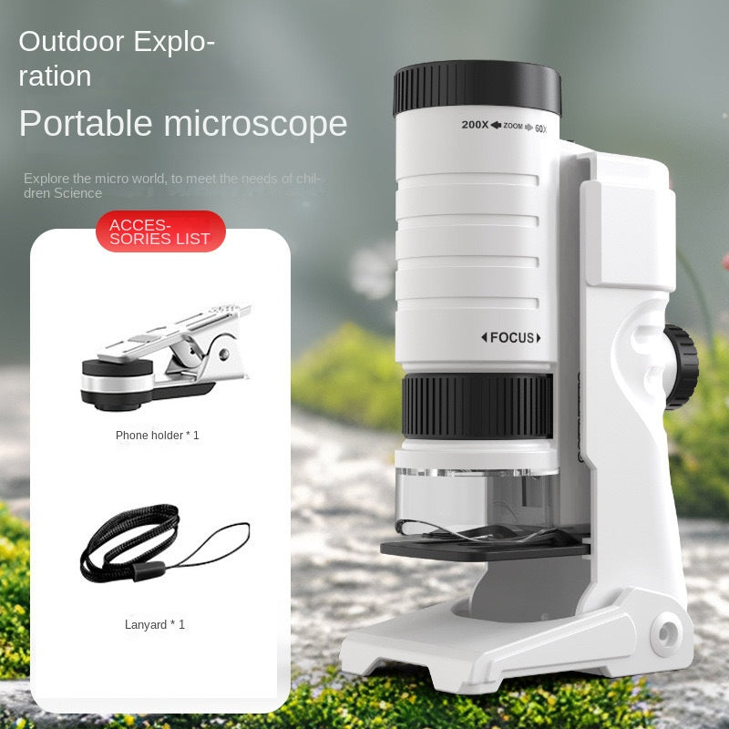 Portable Handheld Microscope Toy for Kids Outdoor Science