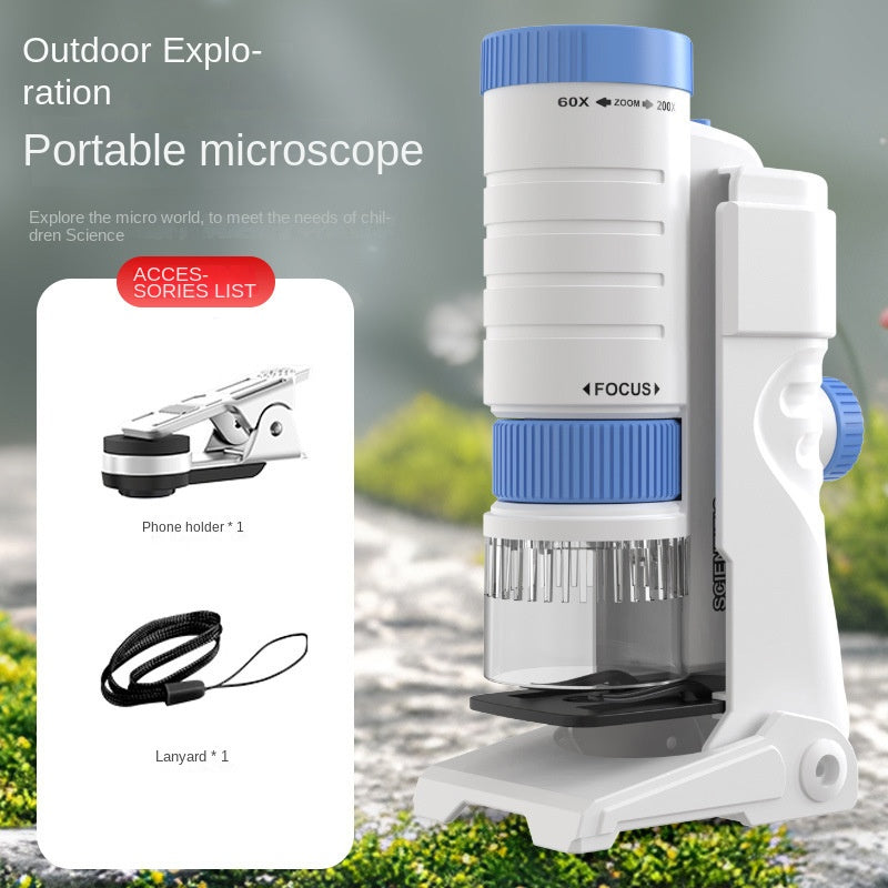 Portable Handheld Microscope Toy for Kids Outdoor Science