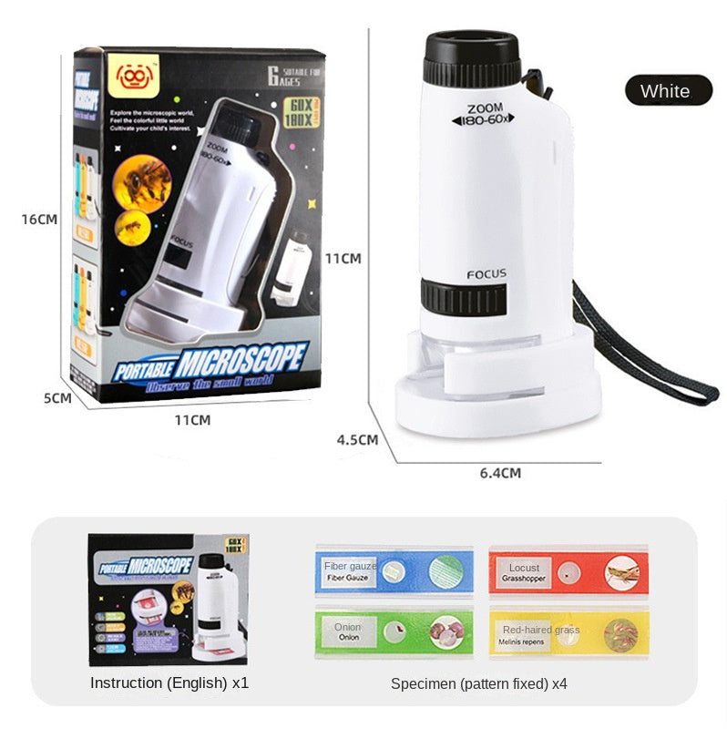 Portable Handheld Microscope Toy for Kids Outdoor Science