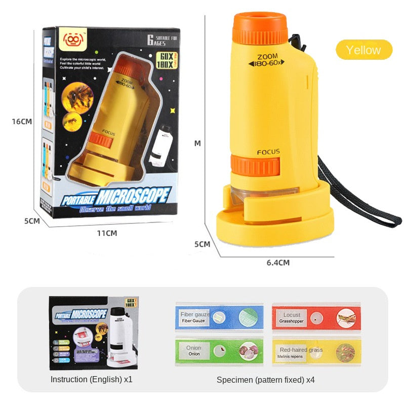 Portable Handheld Microscope Toy for Kids Outdoor Science