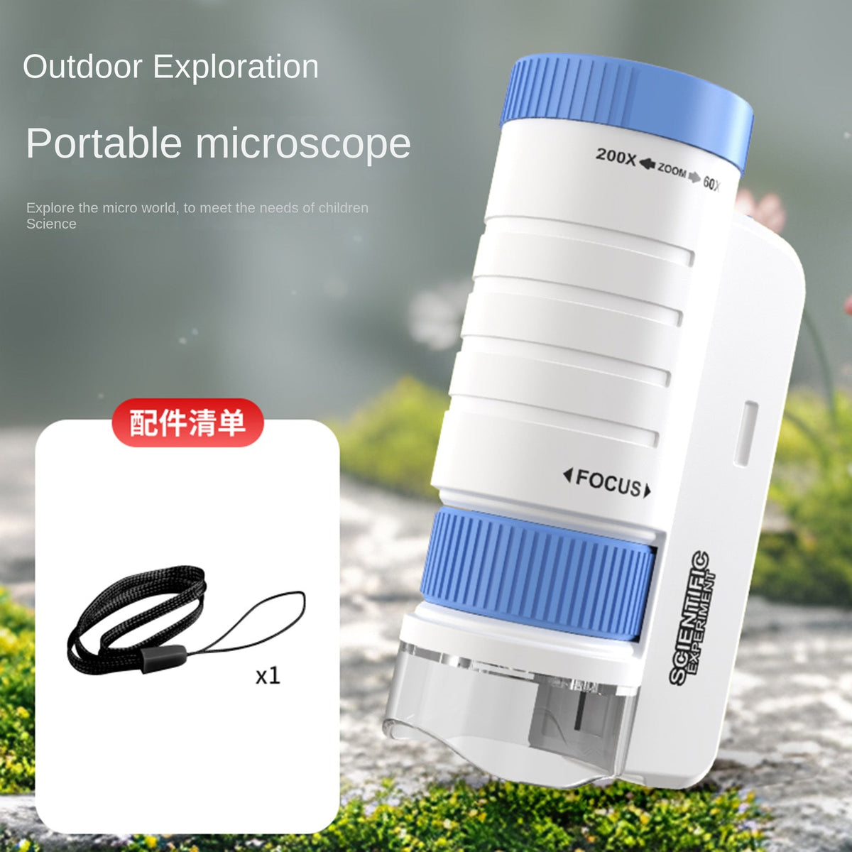 Portable Handheld Microscope Toy for Kids Outdoor Science