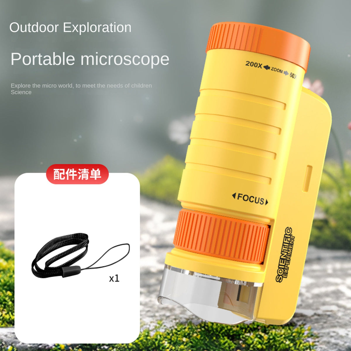 Portable Handheld Microscope Toy for Kids Outdoor Science