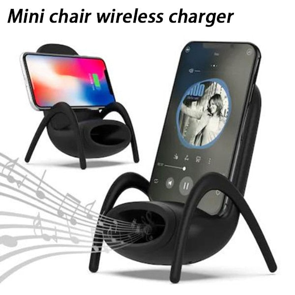 Mini Chair Wireless Charger with Speaker for Your Desk