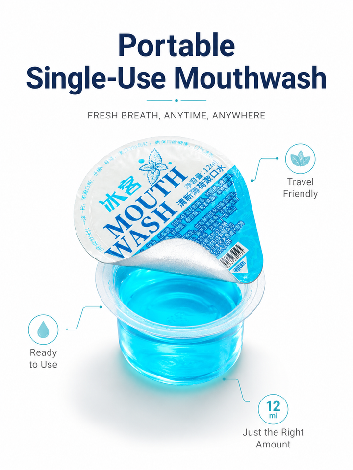 Portable Mouthwash Jelly Pods | Mini Travel Oral Care