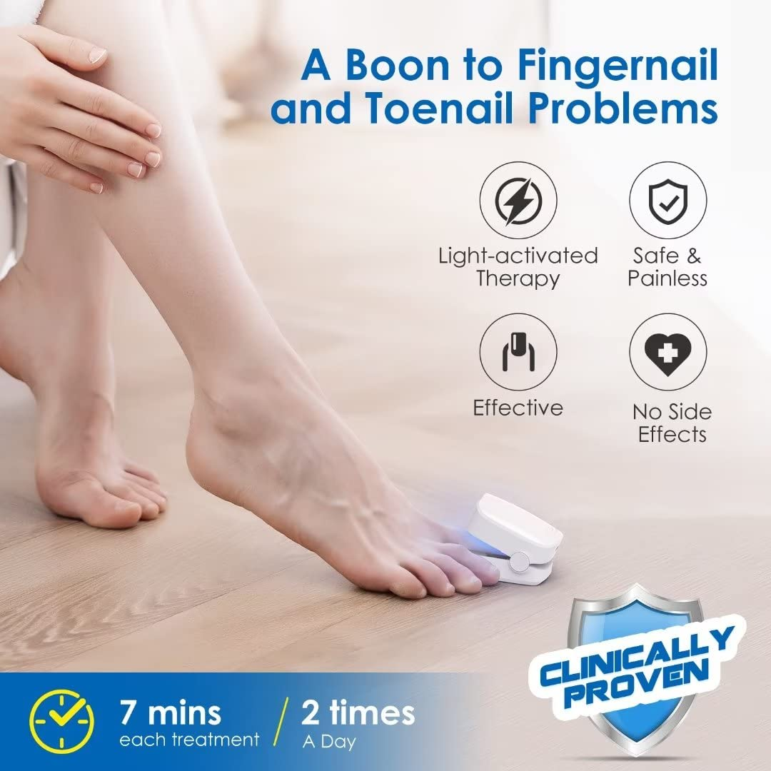 Portable Nail Fungus Lamp: 910nm + 470nm Light Therapy