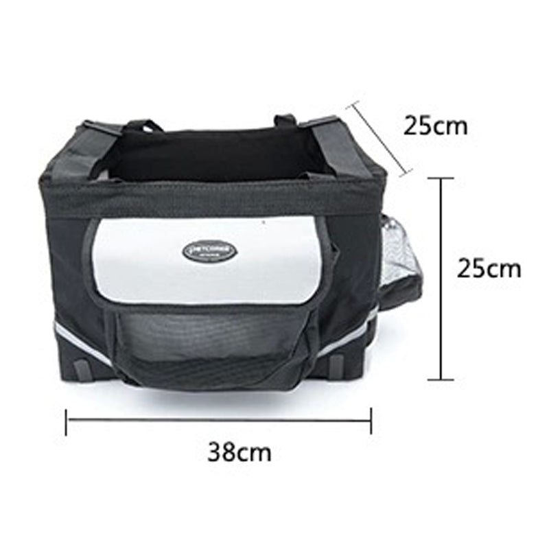 Waterproof Pet Bike Basket Carrier for Small Dogs & Cats