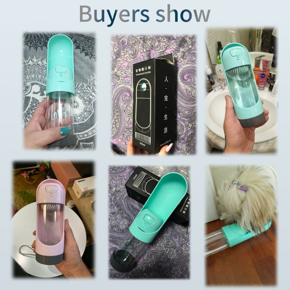 Portable Pet Water Bottle With Leak-Resistant Design