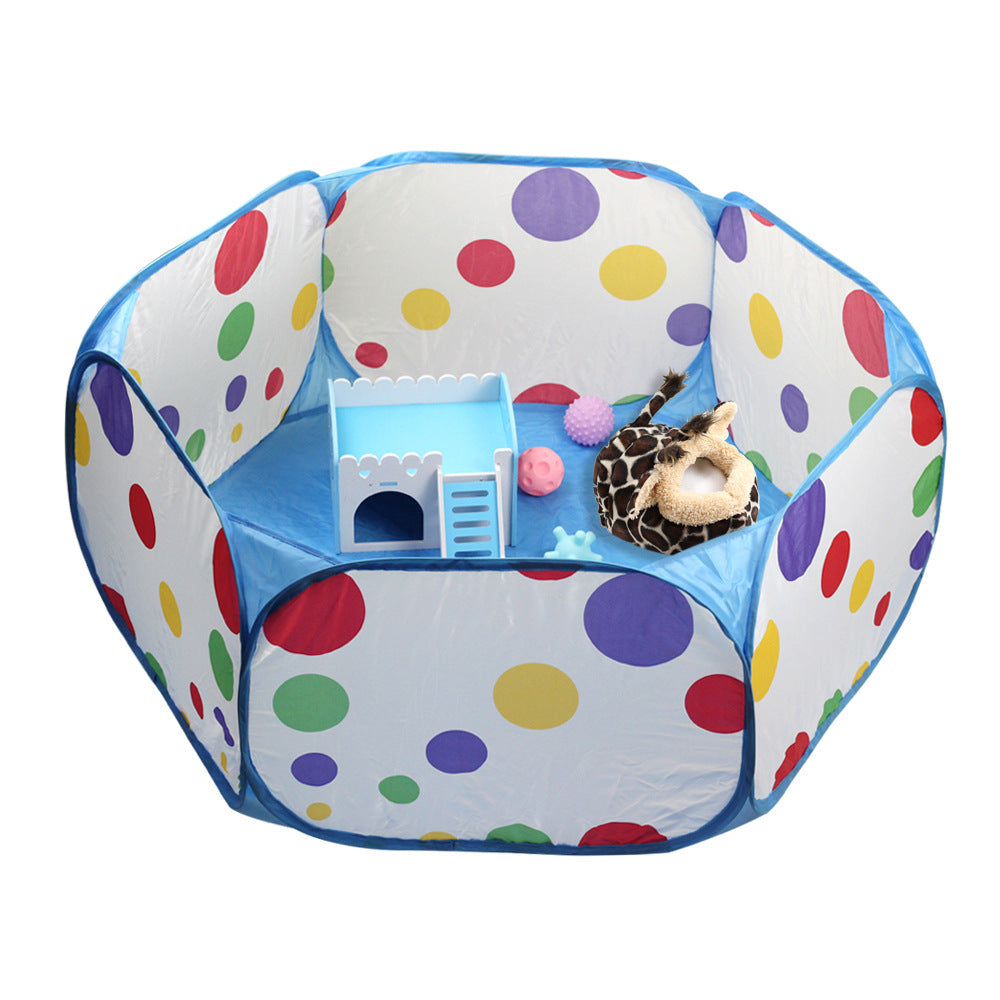 Portable Small Pet Playpen for Safe, Visible Exercise