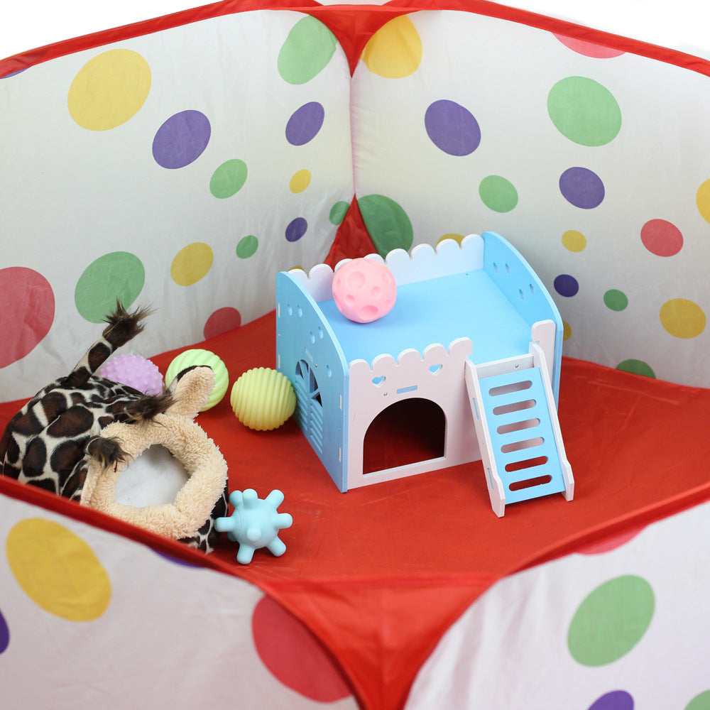 Portable Small Pet Playpen for Safe, Visible Exercise