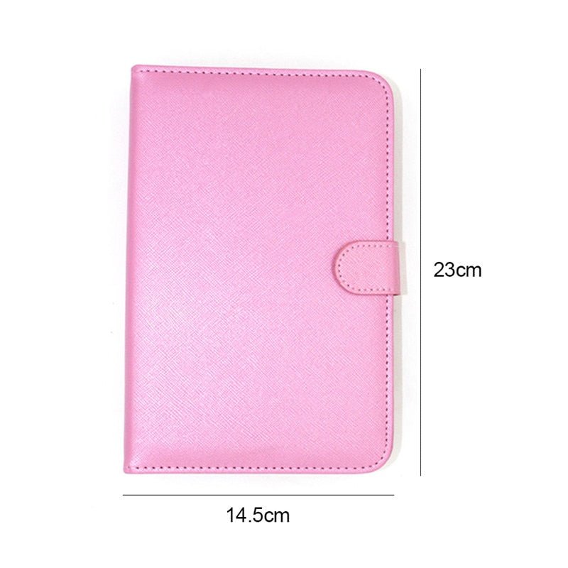 Bluetooth Keyboard Phone Case with PU Leather Folio