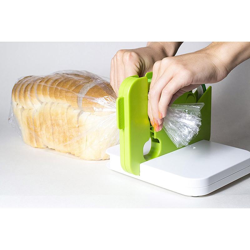 Portable Bag Sealer with Built-In Tape Roll for Kitchen