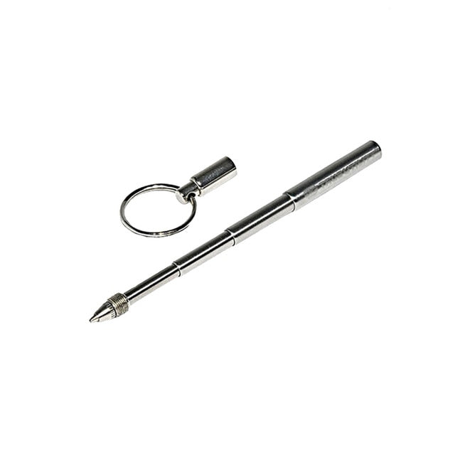 Telescopic Metal Pen with Key Ring for Everyday Carry