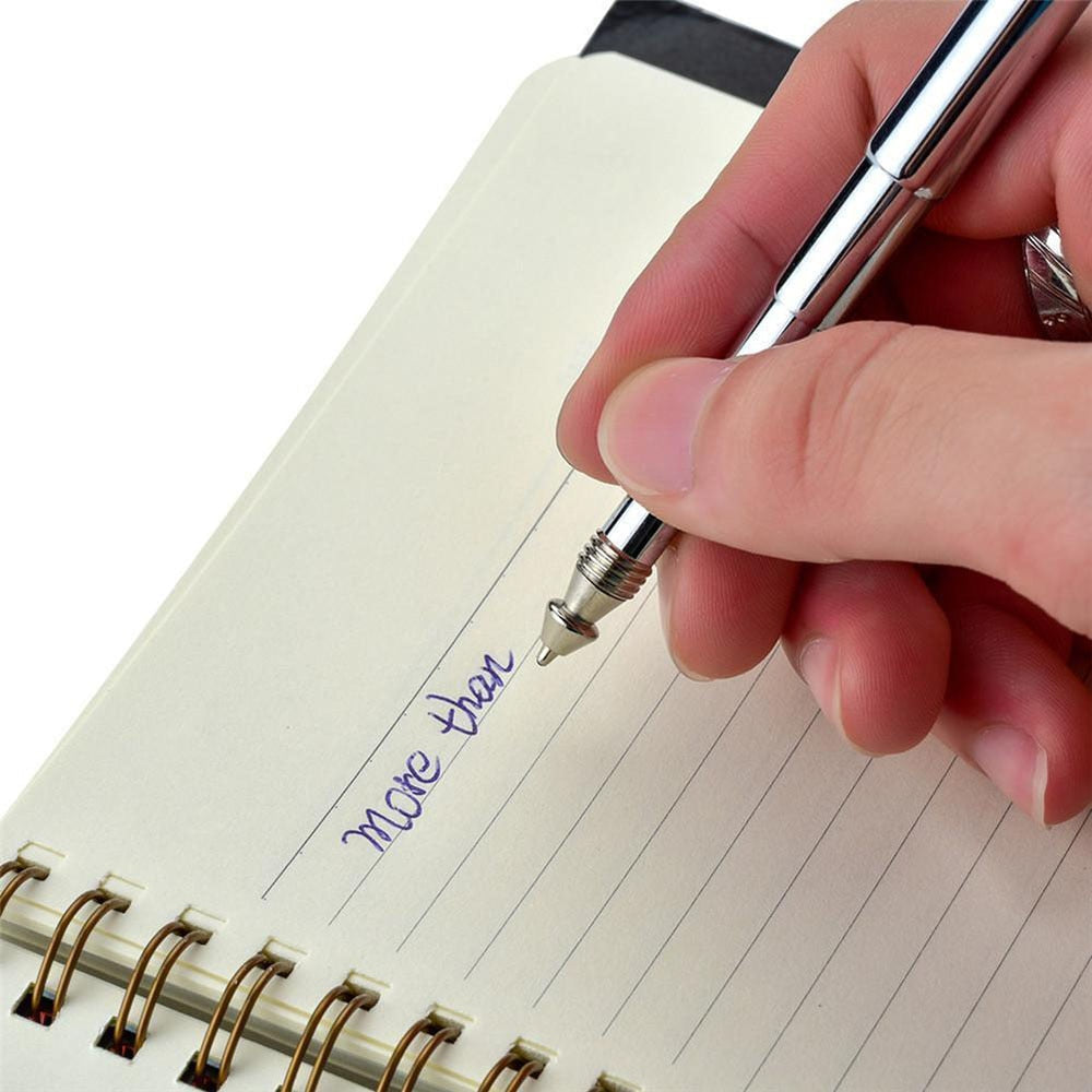 Stainless Steel Keychain Pen with Telescoping Barrel