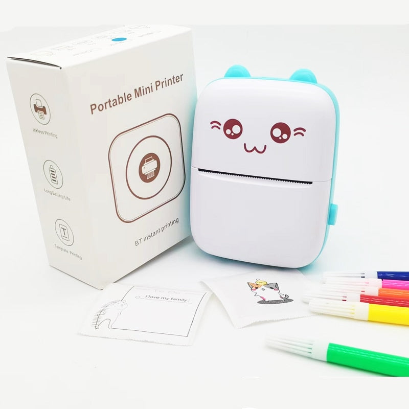 Pocket Cat Thermal Printer: Bluetooth Mini Photo Printer