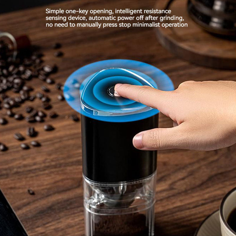 Electric Coffee Grinder With Auto Shutoff, Press Once