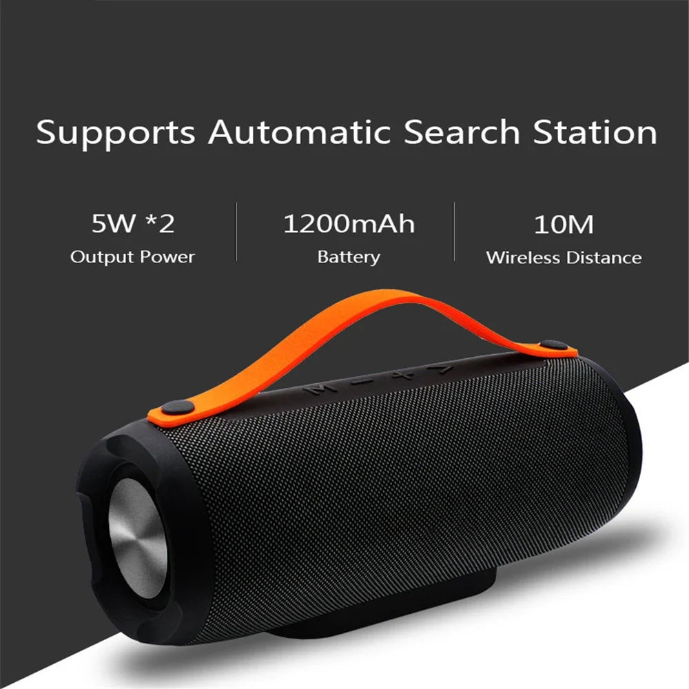 Portable Bluetooth Speaker with Carry Handle & Calls