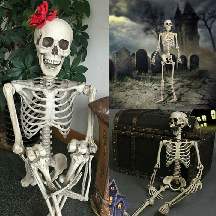 Poseable Skeleton Prop for Spooky Halloween Displays