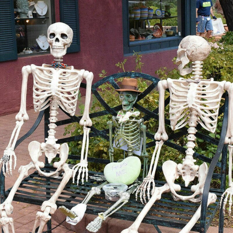 Poseable Skeleton Prop for Spooky Halloween Displays