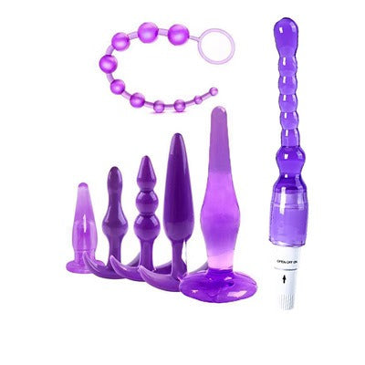 Silicone Anal Plug Set for Graduated, Varied Pleasure