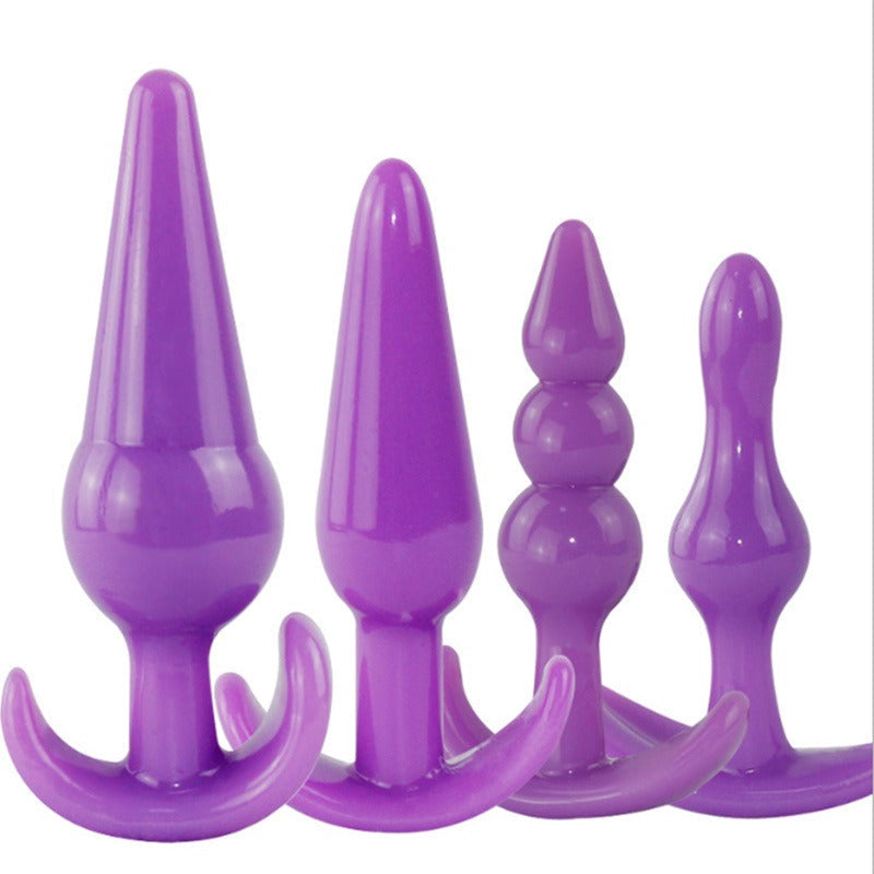 Silicone Anal Plug Set for Graduated, Varied Pleasure