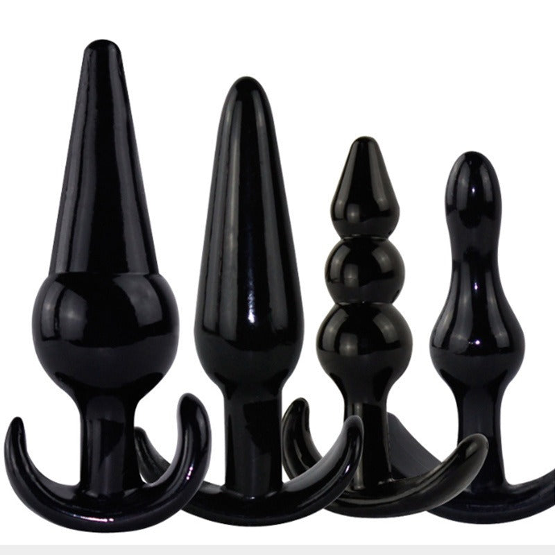 Silicone Anal Plug Set for Graduated, Varied Pleasure