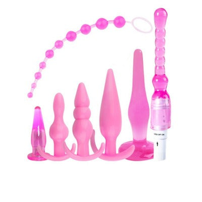 Silicone Anal Plug Set for Graduated, Varied Pleasure