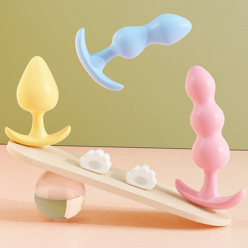 Silicone Anal Plug Set for Graduated, Varied Pleasure