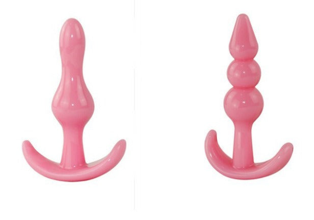 Silicone Anal Plug Set for Graduated, Varied Pleasure