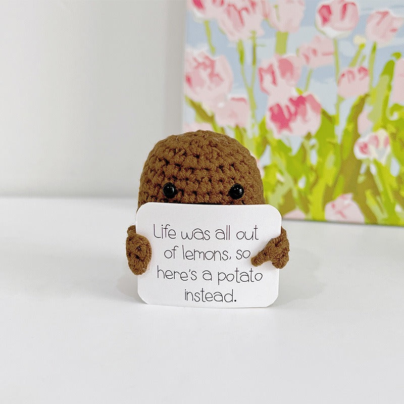 Crochet Potato Bag Charm – Handmade Kawaii Gift Idea