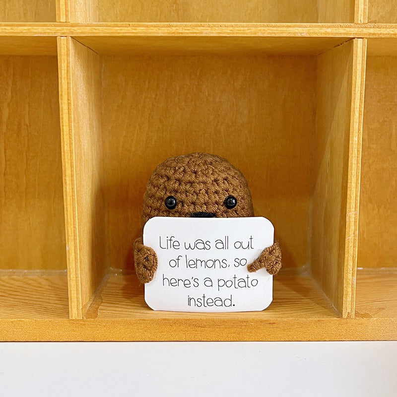 Crochet Potato Bag Charm – Handmade Kawaii Gift Idea