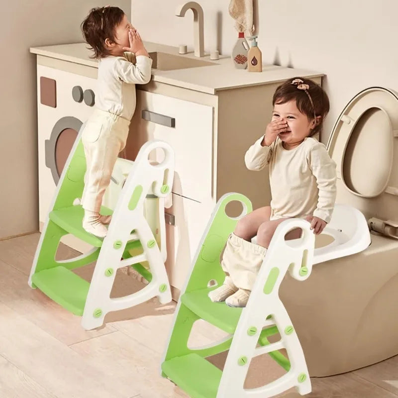 Toddler Toilet Training Seat With Stable Step Stool