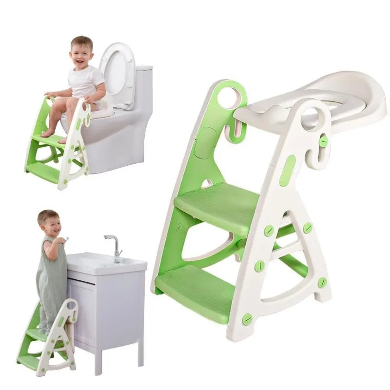 Toddler Toilet Training Seat With Stable Step Stool