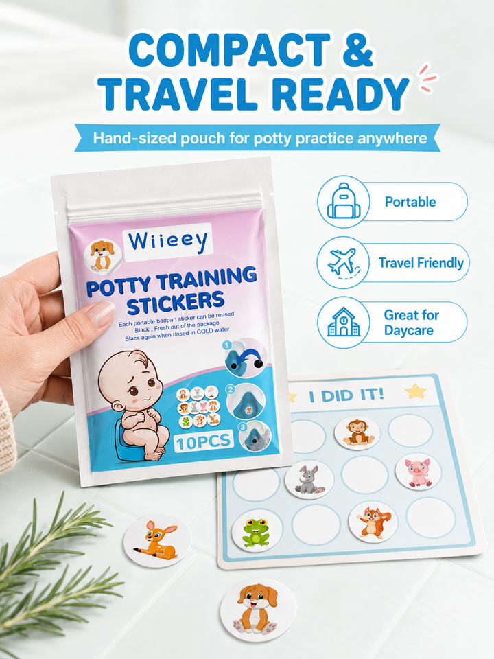 Reusable Potty Training Stickers — Color‑Changing Animal