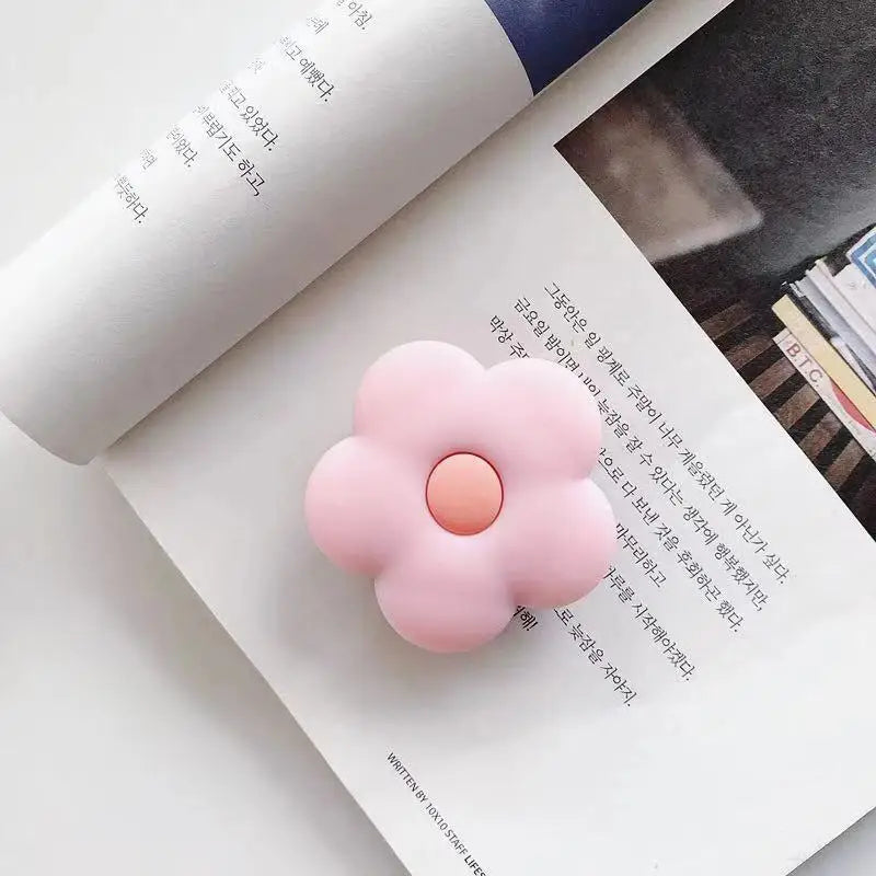 Cute Cartoon Phone Grip Stand with Finger Holder Loop
