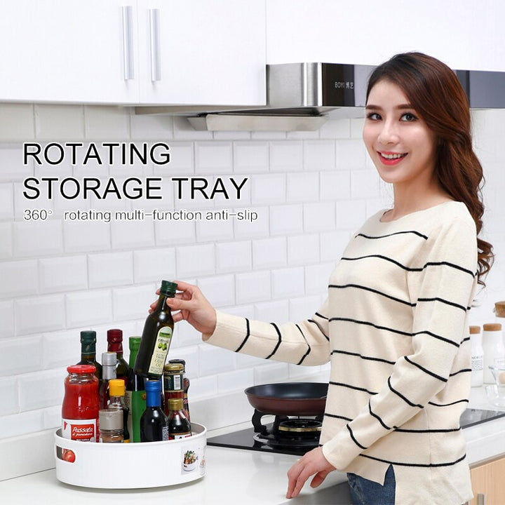 Anti-Slip 360° Rotating Lazy Susan Kitchen Organizer