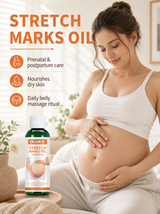 Pregnancy Massage Oil – Prevent & Lighten Stretch Marks Naturally