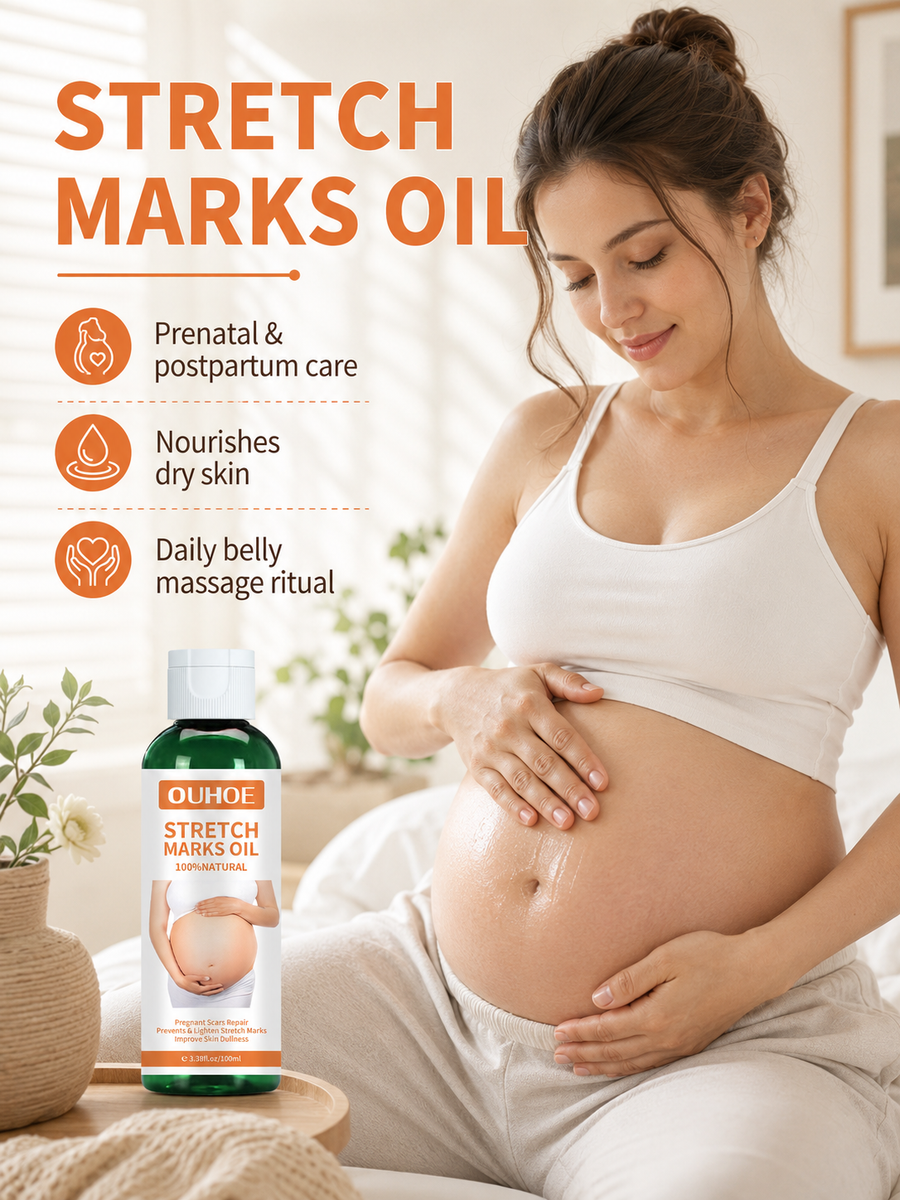 Pregnancy Massage Oil – Prevent & Lighten Stretch Marks Naturally