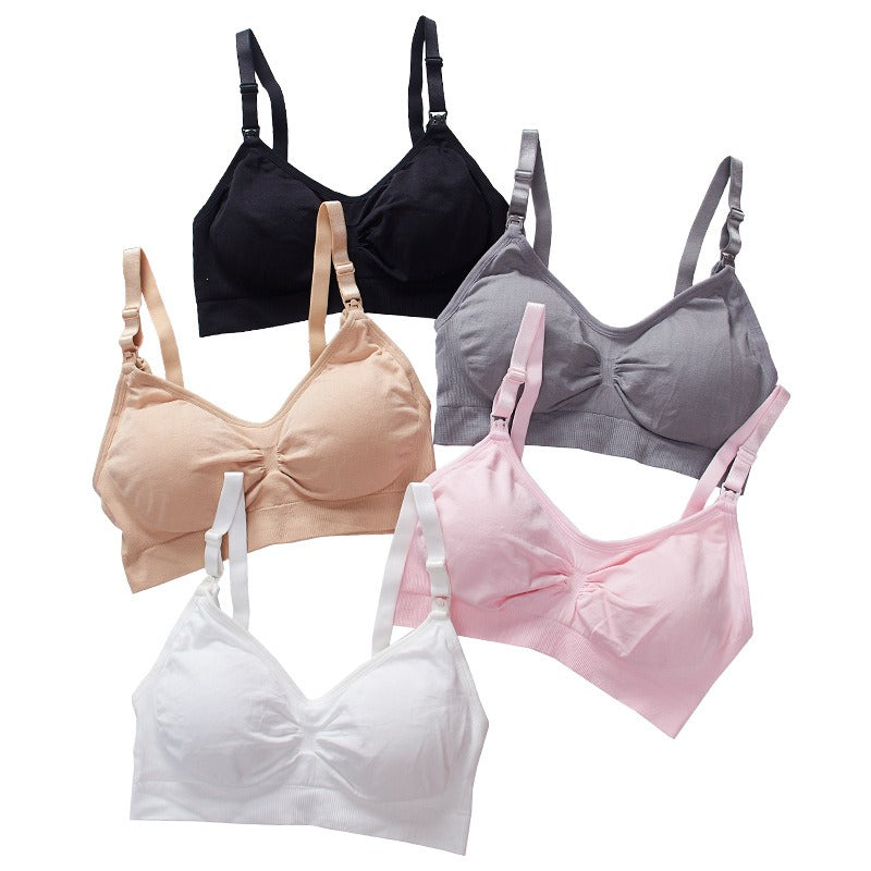 Nursing Bra: Seamless Wireless Breastfeeding Support