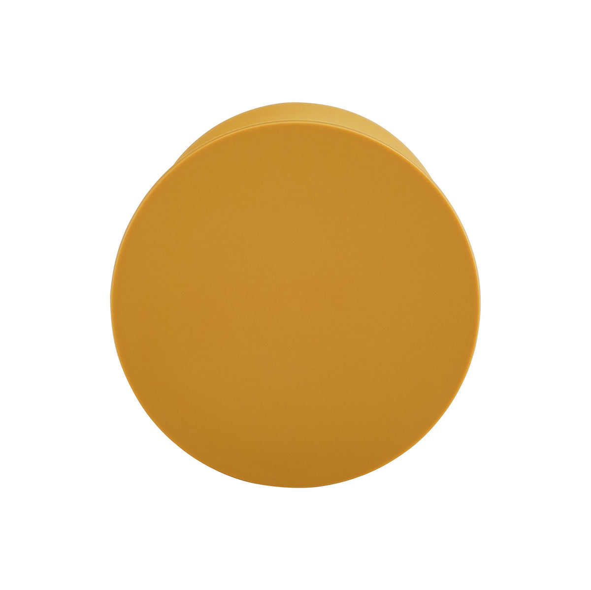 Mustard Yellow Hourglass Stool That Doubles as Side Table