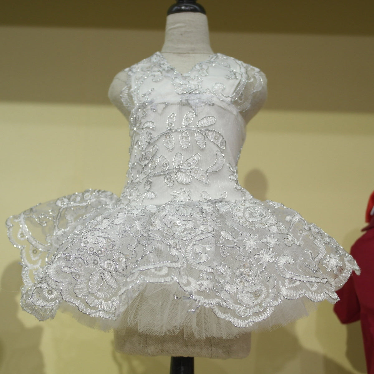 Small Pet Wedding Dress With Embroidered Princess Tutu