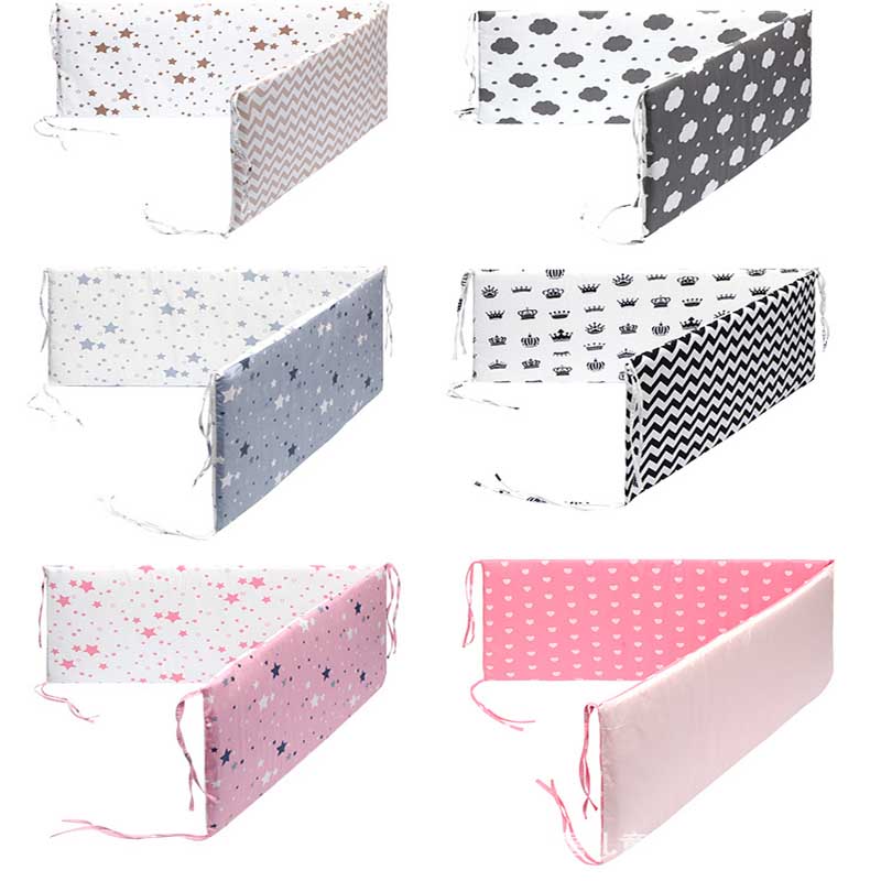 Detachable Crib Bumper Panels for Playful Nursery Decor