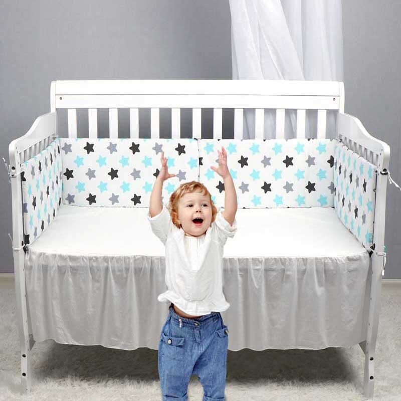 Detachable Crib Bumper Panels for Playful Nursery Decor