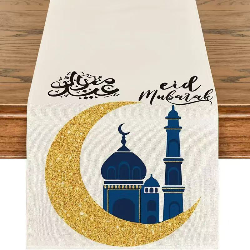 Ramadan Table Runner for Festive Eid Dining Table Decor